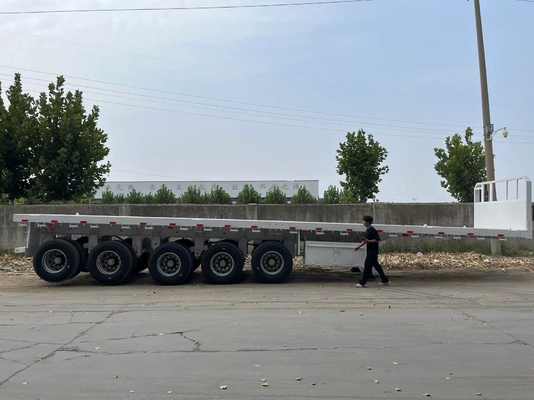 Heavy-Duty Multi Axles Flatbed Semi Trailer cho vận chuyển ổn định và hiệu quả của tải trọng quá lớn