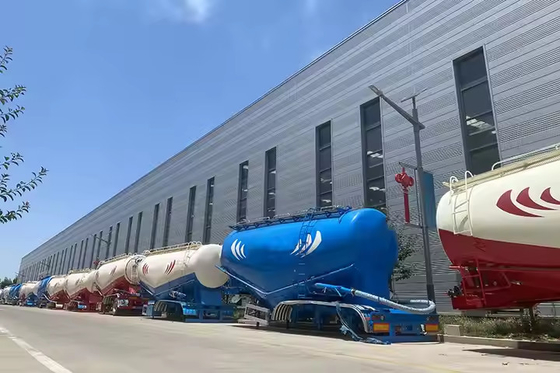 Máy chủ xe 3 trục 60cbm Cement Tanker Trailer Bulk Cement Tank Trailers Dry Bulk Cement Semi-Trailer