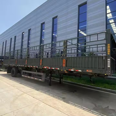 2 3 4 trục động vật vận chuyển cột hàng rào Semi trailer cho vận chuyển bò cừu ngựa