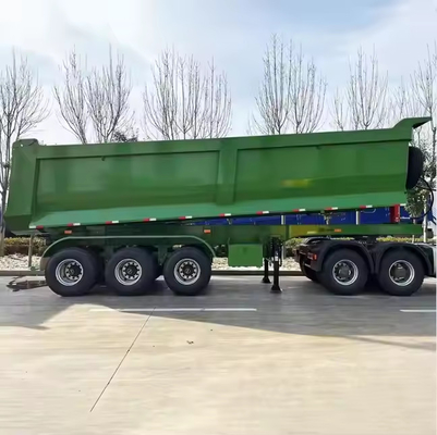 CIMC tùy chỉnh công việc nặng vận chuyển khai thác mỏ giao hàng xe tải dumpper bán xe kéo 40 mét khối 3 trục hình U phía sau xe tải dumpper