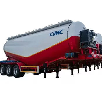 CIMC thiết kế mới nhất của cao sức mạnh ba trục xi măng Bulk bột bể xe kéo