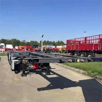 Q345B Thép 4 trục 40 ft Container vận chuyển xương khung gầm xe bán tải