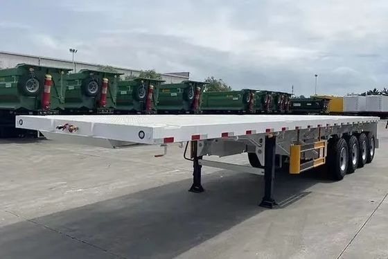 Rơ moóc bán tải sàn phẳng khóa xoắn 12 bộ cho tải trọng 30T đến 100 tấn và Rơ moóc xe tải
