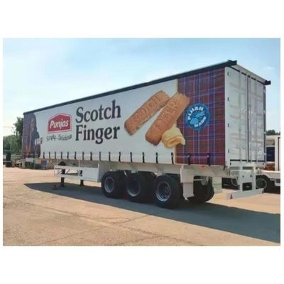 Rơ moóc bán tải bạt che bên hông 3 trục 40/45ft cho đồ uống và rau củ