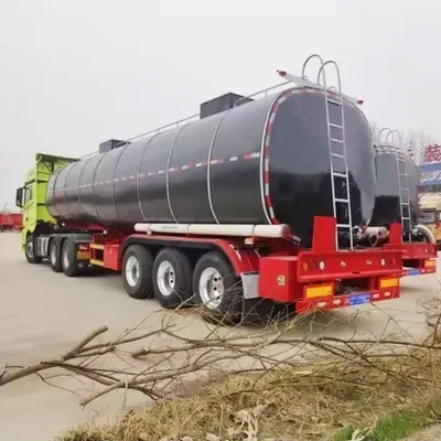 Rơ moóc chở nhựa đường/bitum 3 trục với bồn chứa có gia nhiệt