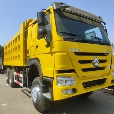 Tổng trọng lượng xe 10-15T Sinotruck HOWO 6X4 Dump Truck Tipper 371HP Camera phía sau 360 °
