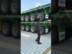 Tùy chỉnh 3 trục 60T mang theo 20ft \ 40ft container túi xi măng hàng hóa hàng hóa hàng hóa phẳng